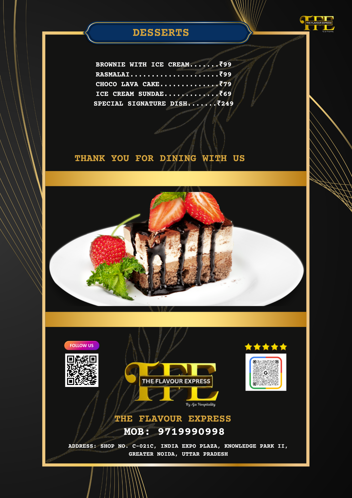 TFE MENU 12